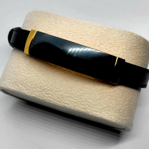 Stainless steel natural stone leather bracelets - Picture 2 of 5